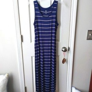 Dip - NWOT Striped Blue Maxi Dress